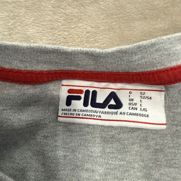 Men’s FILA Long Sleeve Heavyweight Sweatshirt Size L - Picture 3 of 8